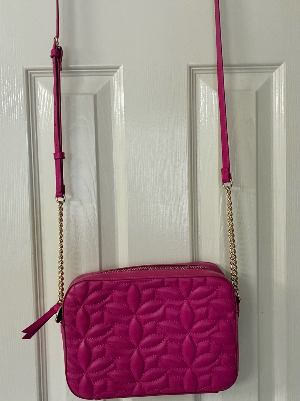 Draper James Quilted Crossbody Bag - Fuchsia